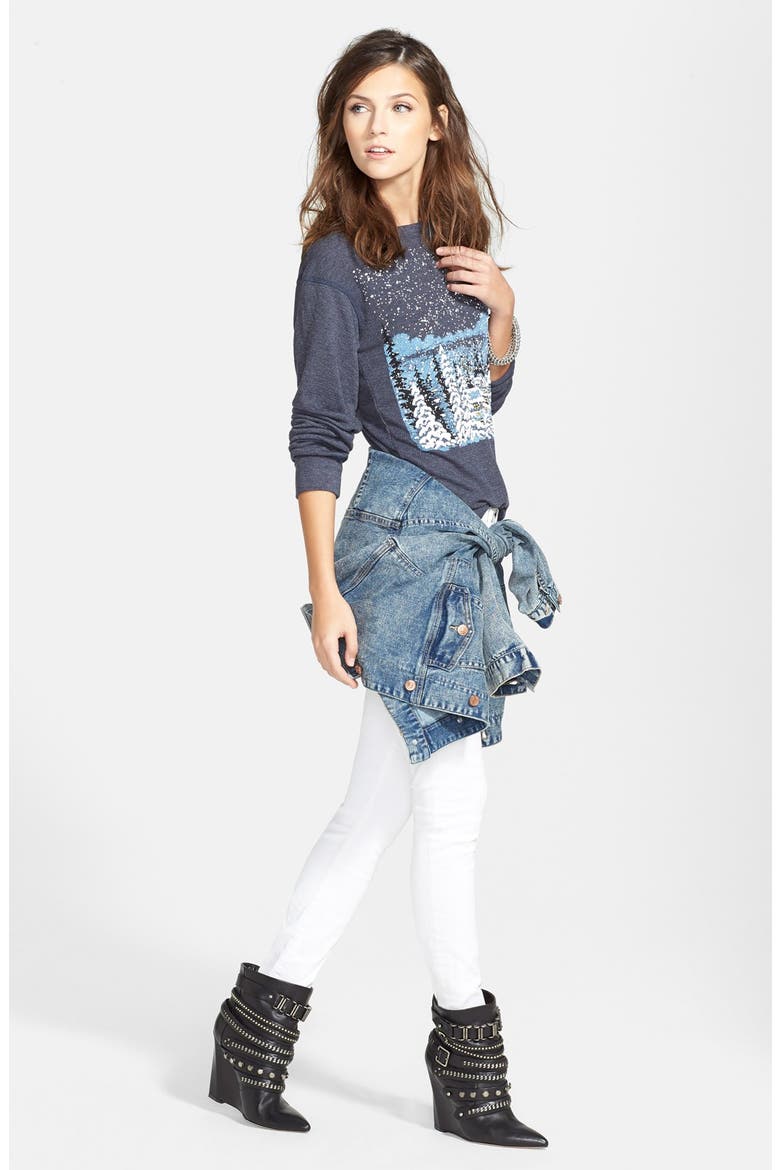 'Rail' High Rise Skinny Jeans, Main, color, BLANC