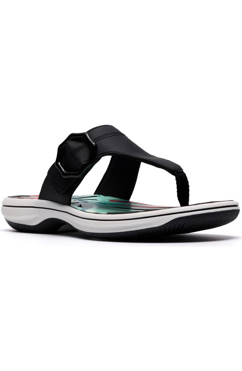 Clarks<sup>®</sup> Breeze Cove Flip Flop, Main, color, Black