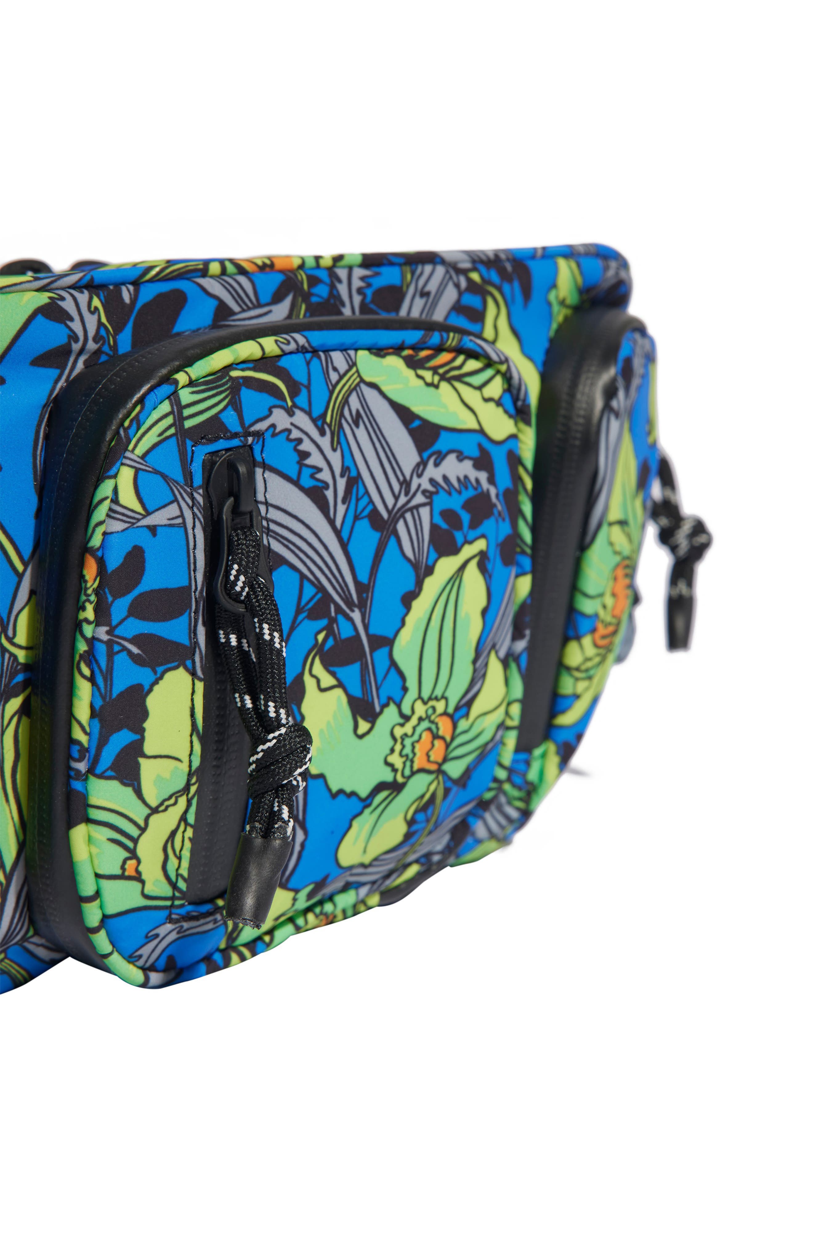 adidas by Stella McCartney Print Recycled Polyester Belt Bag, Alternate, color, 