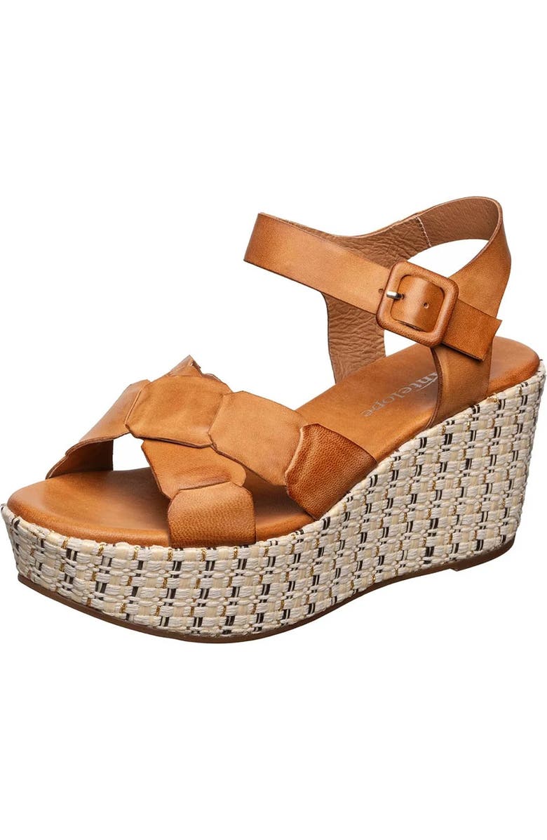 ANTELOPE Hunter Ankle Strap Espadrille Platform Wedge Sandal, Main, color, Taupe