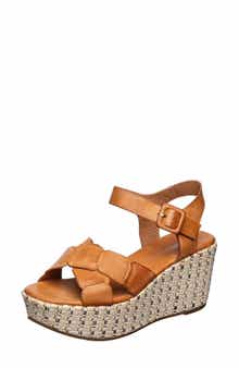 ANTELOPE Hunter Ankle Strap Espadrille Platform Wedge Sandal