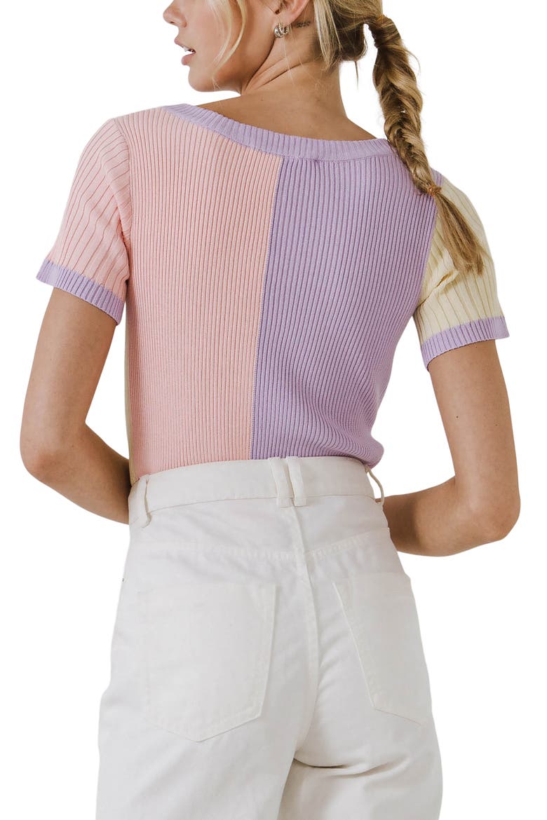 Colorblock Sweater Top, Alternate, color, MULTI