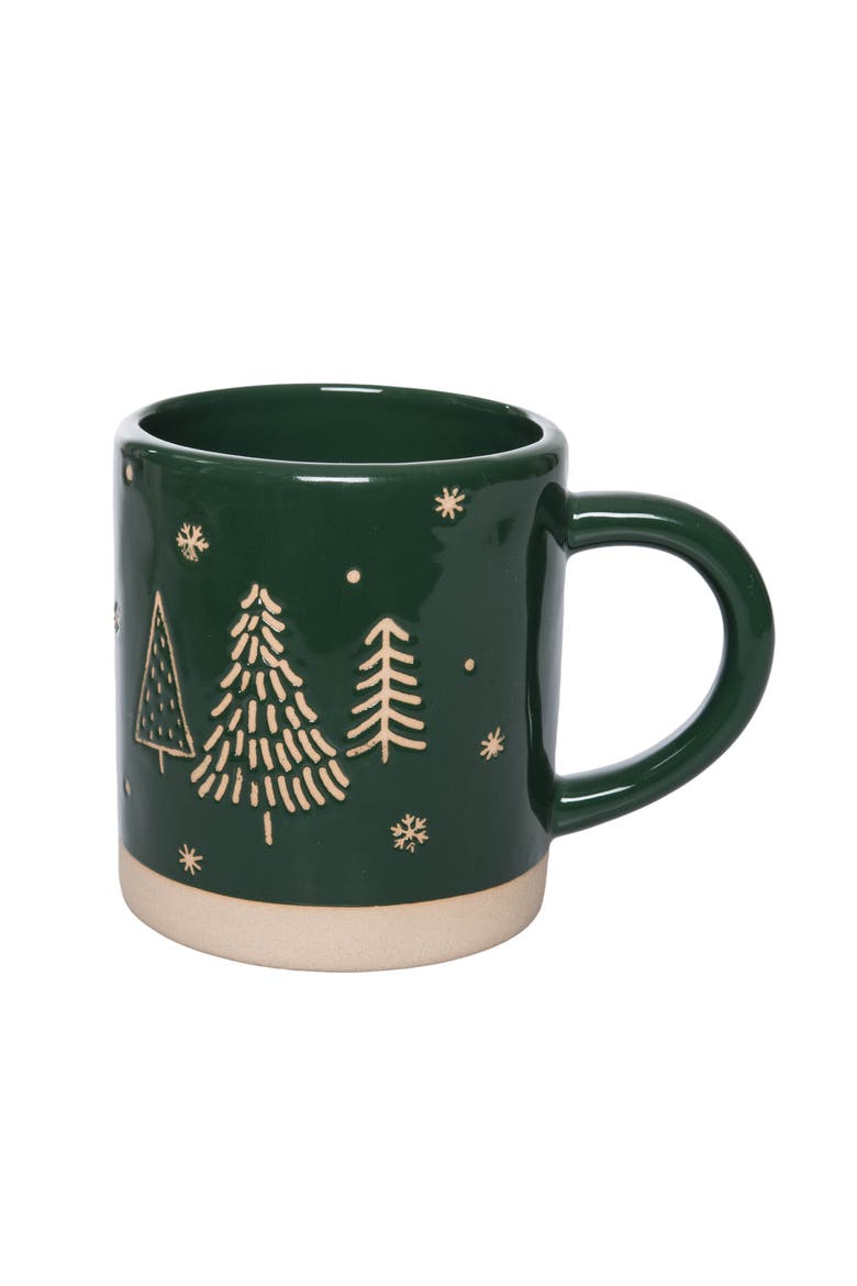 Evergreen Trees Mug, Main, color, Green