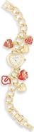 True Religion Heart Charm Bracelet Watch, 25.5mm
