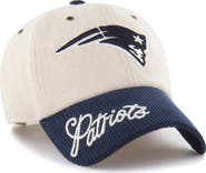 '47 Women's '47 Natural/Navy New England Patriots Rope Script Clean Up Adjustable Hat