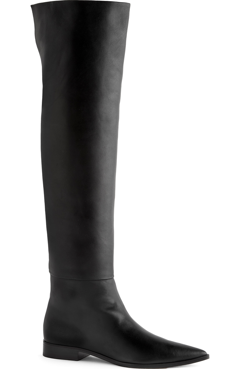 Neil J. Rodgers Bella Over The Knee Boot, Alternate, color, Black Nappa