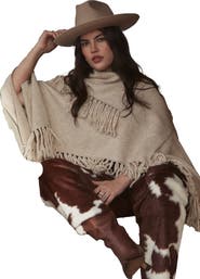 ELOQUII Fringe Poncho