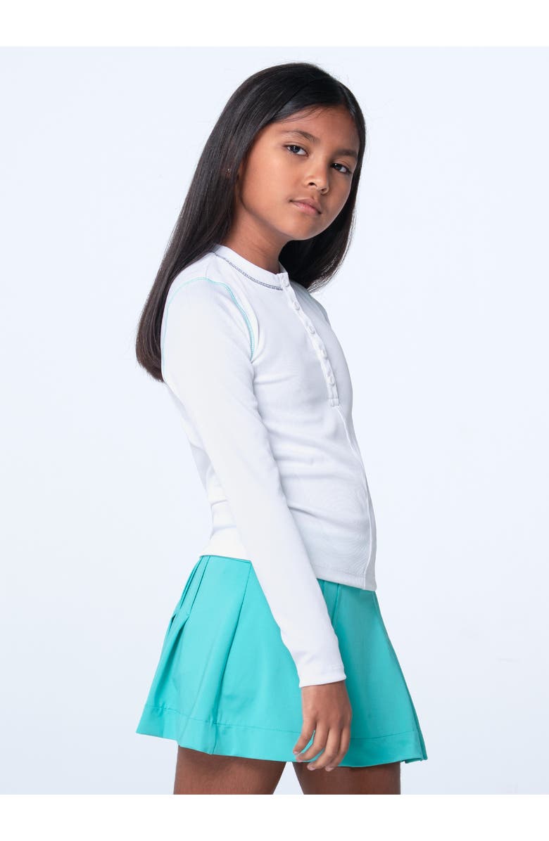 Lucky in Love Henley Long Sleeve, Alternate, color, White