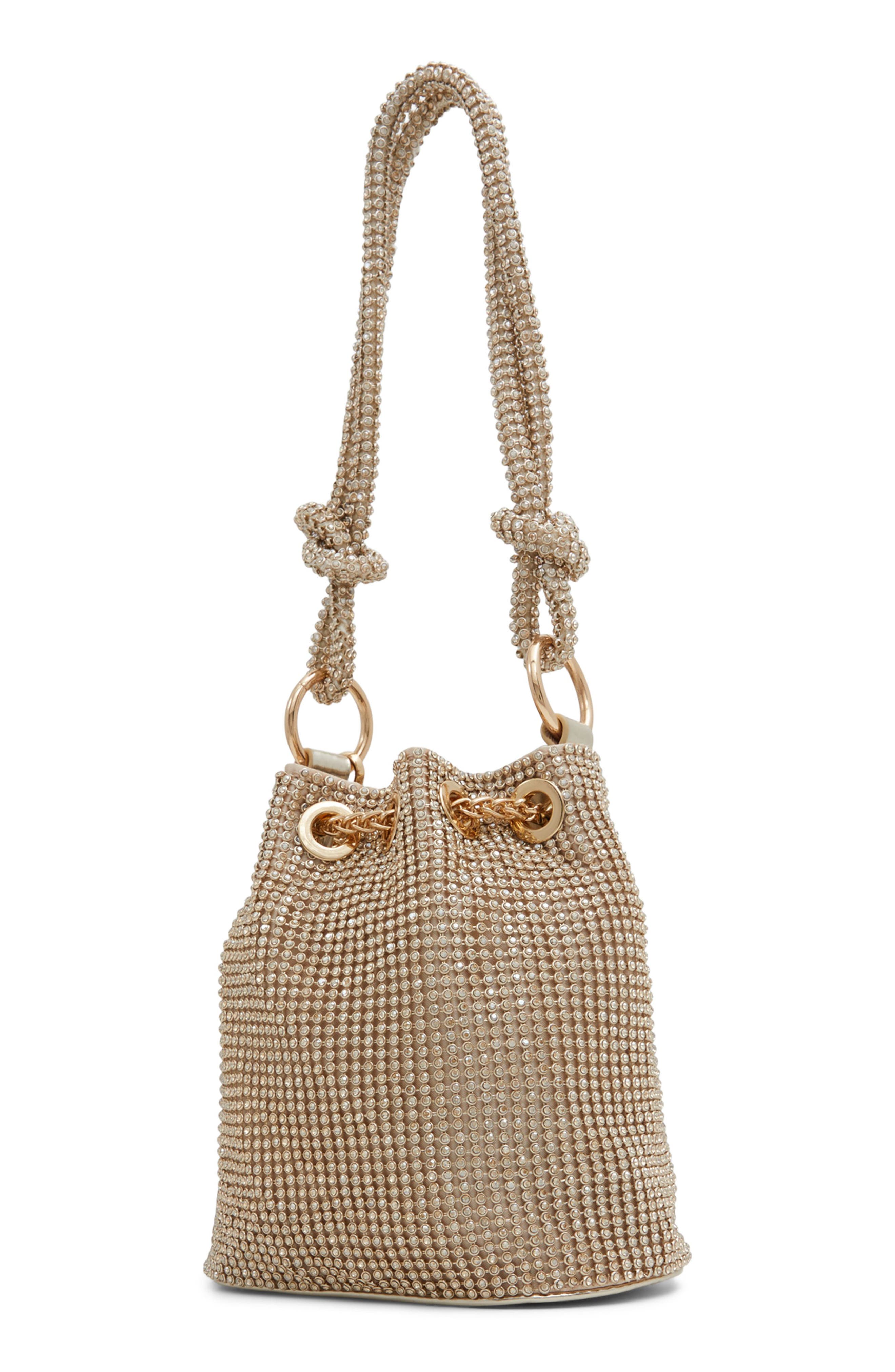 ALDO Marvelax Mesh Bucket Bag, Alternate, color, 