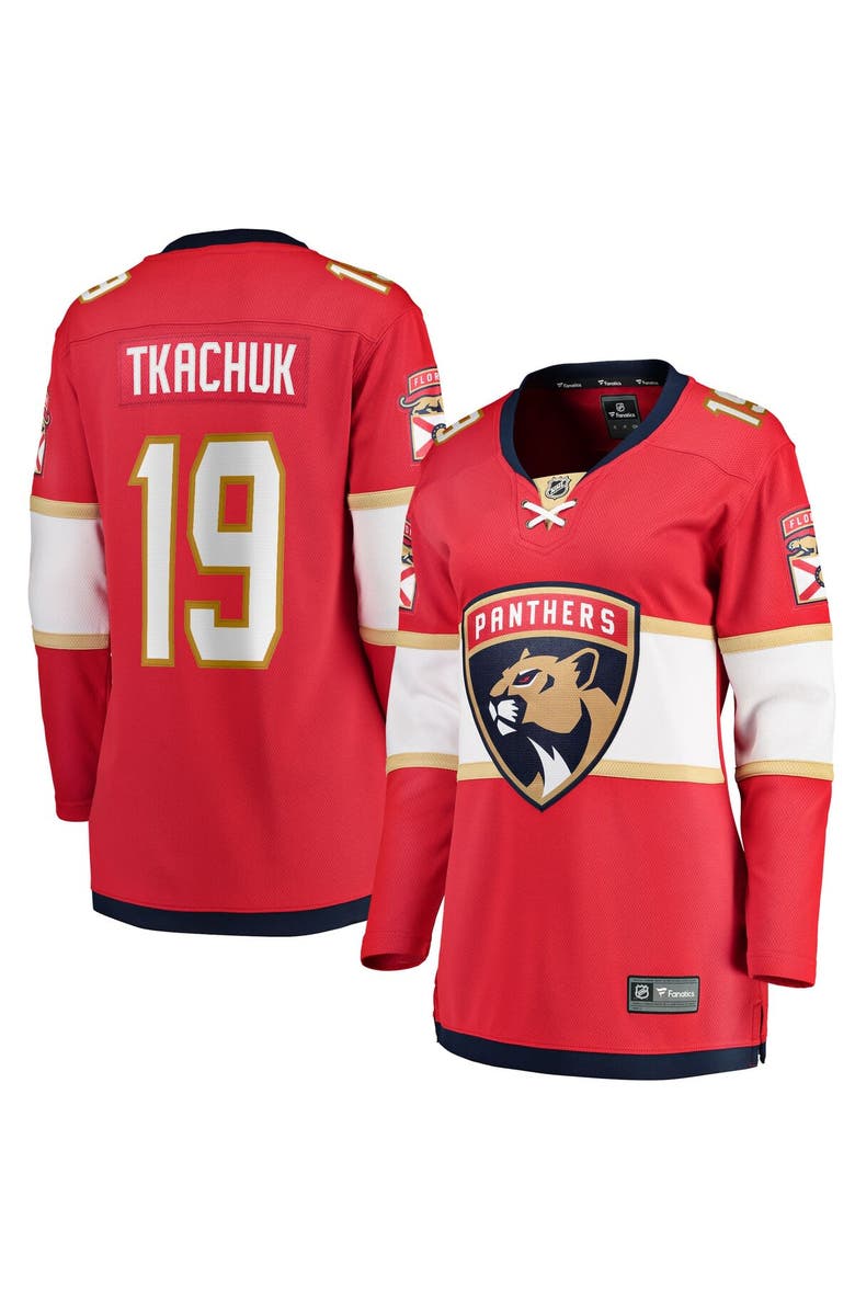 FANATICS Women's Fanatics Matthew Tkachuk Red Florida Panthers Home Breakaway Player Jersey, Main, color, Red