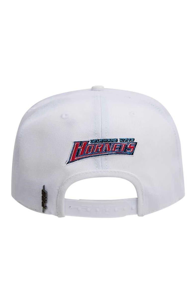 Men's Pro Standard White Delaware State Hornets  Evergreen Wool Snapback Hat, Alternate, color, White