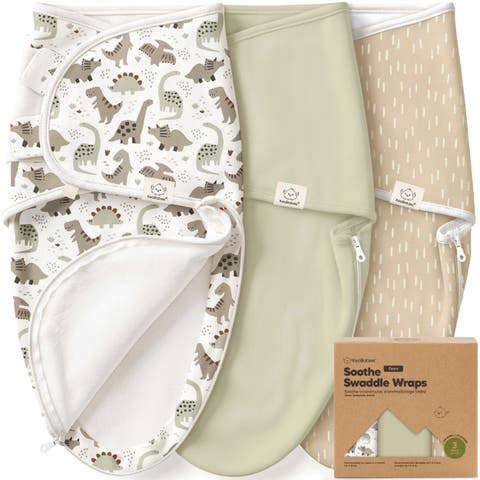 3-Pack Soothe Zippy Swaddle Wrap