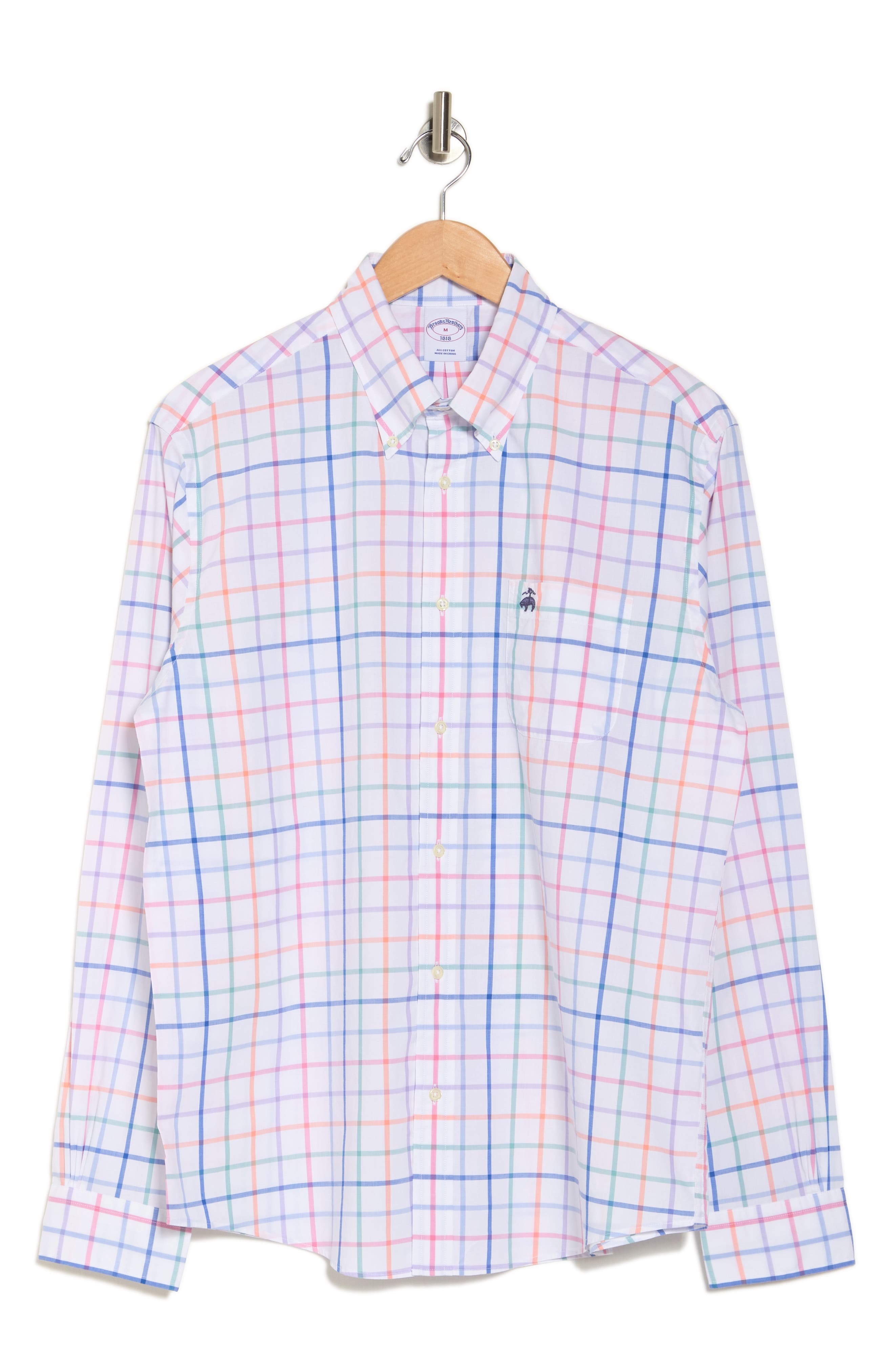 Brooks Brothers Regular Fit Spring Check Dress Shirt (Men) | Nordstromrack