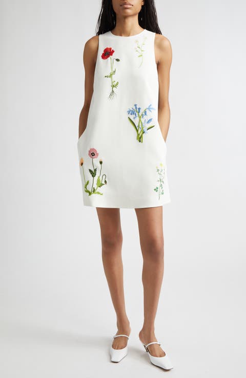 Floral Embroidered Minidress