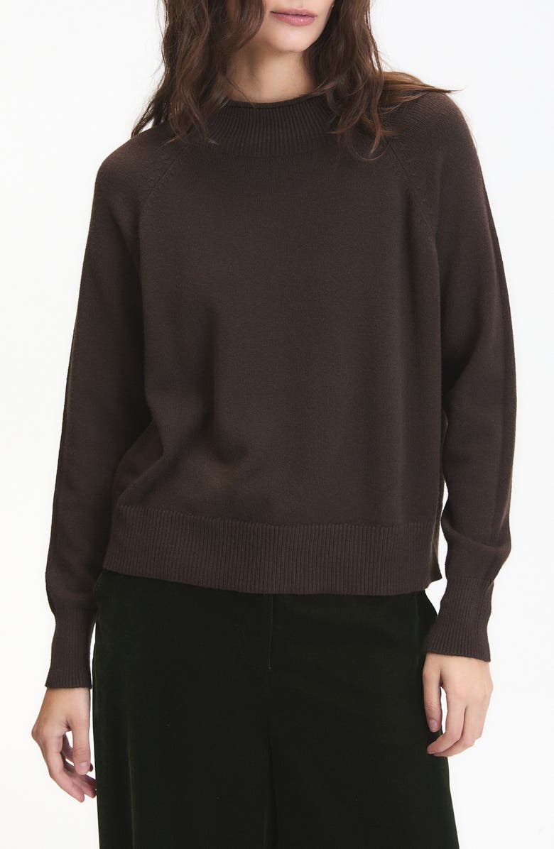 DELUC Douglas Crewneck Sweater, Main, color, Chocolate Brown