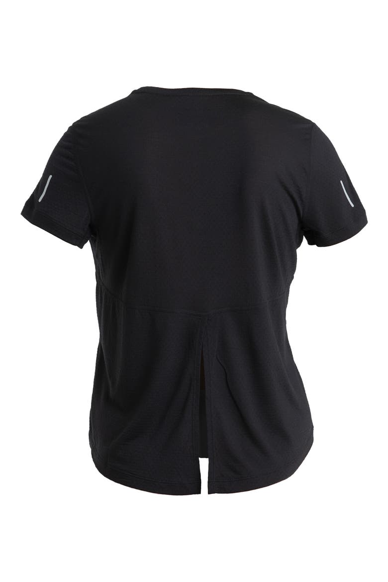 Lyocell & Merino 125 Cool-Lite Speed Split Back T-Shirt, Alternate, color, BLACK