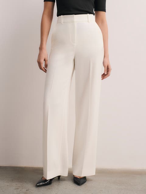 Adelaide Clever Crepe Wide Leg Trousers