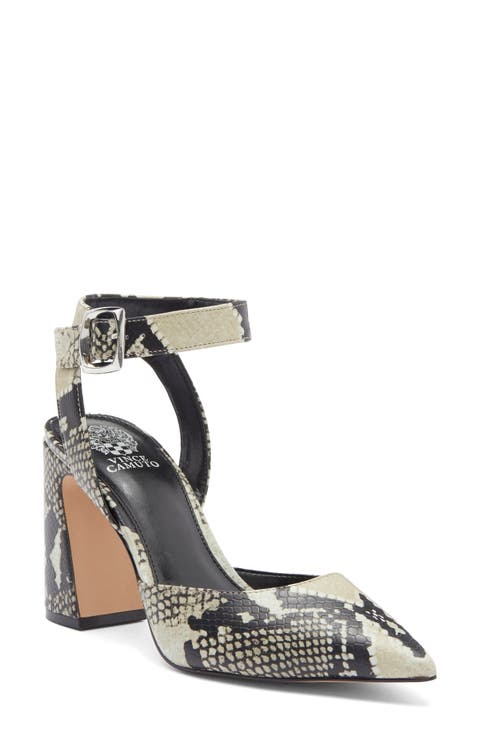 Alarica Ankle Strap Pointed Toe Pump (Women)
