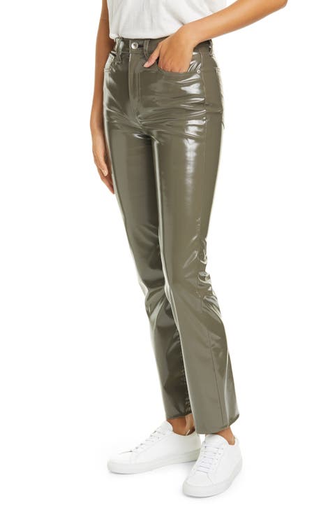Nina High Waist Vinyl Cigarette Pants