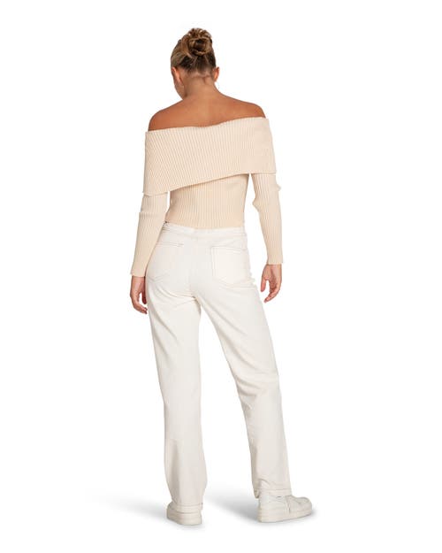 Belle & Bloom More Than Words Collared Knit Top In Brown