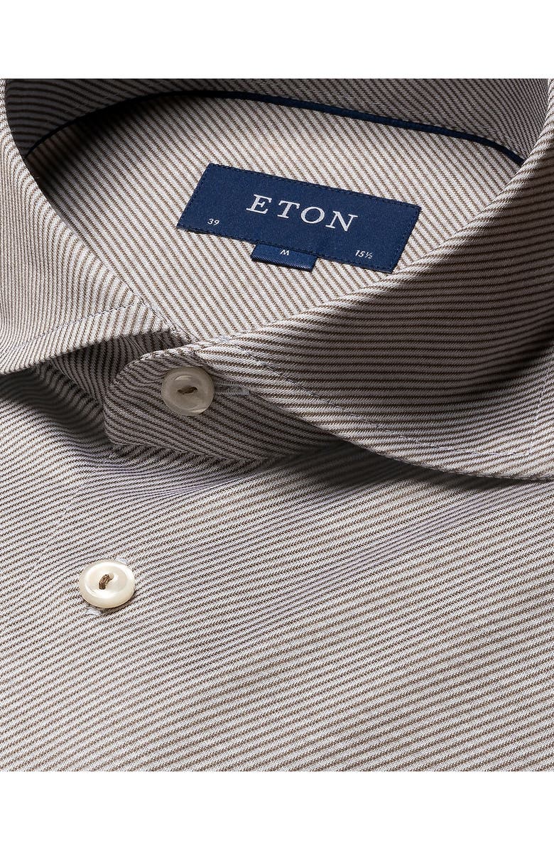 Eton King Contemporary Fit Stripe Cotton Dress Shirt, Alternate, color, 
