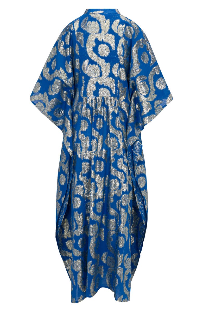 MEGHAN LA Palm Springs Caftan Maxi Dress, Alternate, color, Ocean Blue