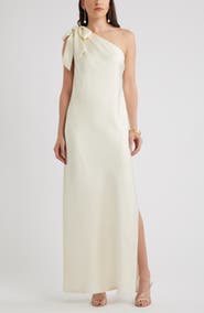 Chelsea28 Bow One-Shoulder Maxi Dress