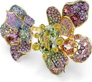 Swarovski Idyllia Crystal Flower Open Ring
