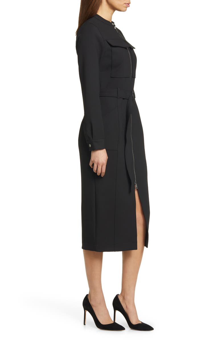 Ted Baker London Hattei Belted Long Sleeve Midi Dress, Alternate, color, 