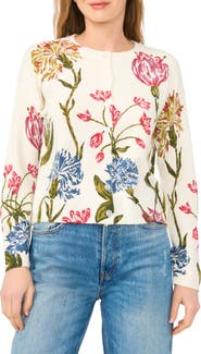 CeCe Floral Cardigan