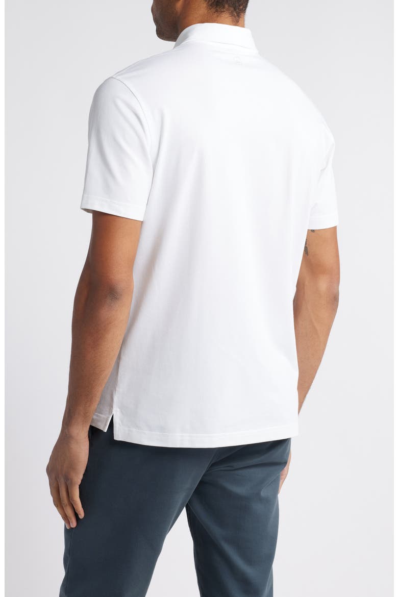 Crown Crafted Albatross Pima Cotton Blend Polo, Alternate, color, WHITE