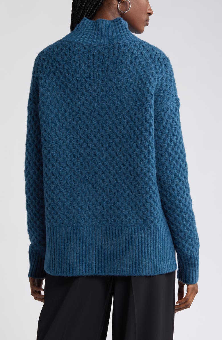 Nordstrom Mock Neck Cable Knit Sweater, Alternate, color, 