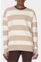 selected White/ Dusk Beige Large Stripe