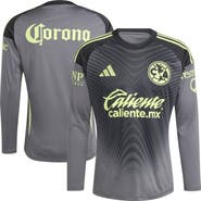 adidas Men's adidas  Gray Club America 2025/26 Long Sleeve Goalkeeper Jersey