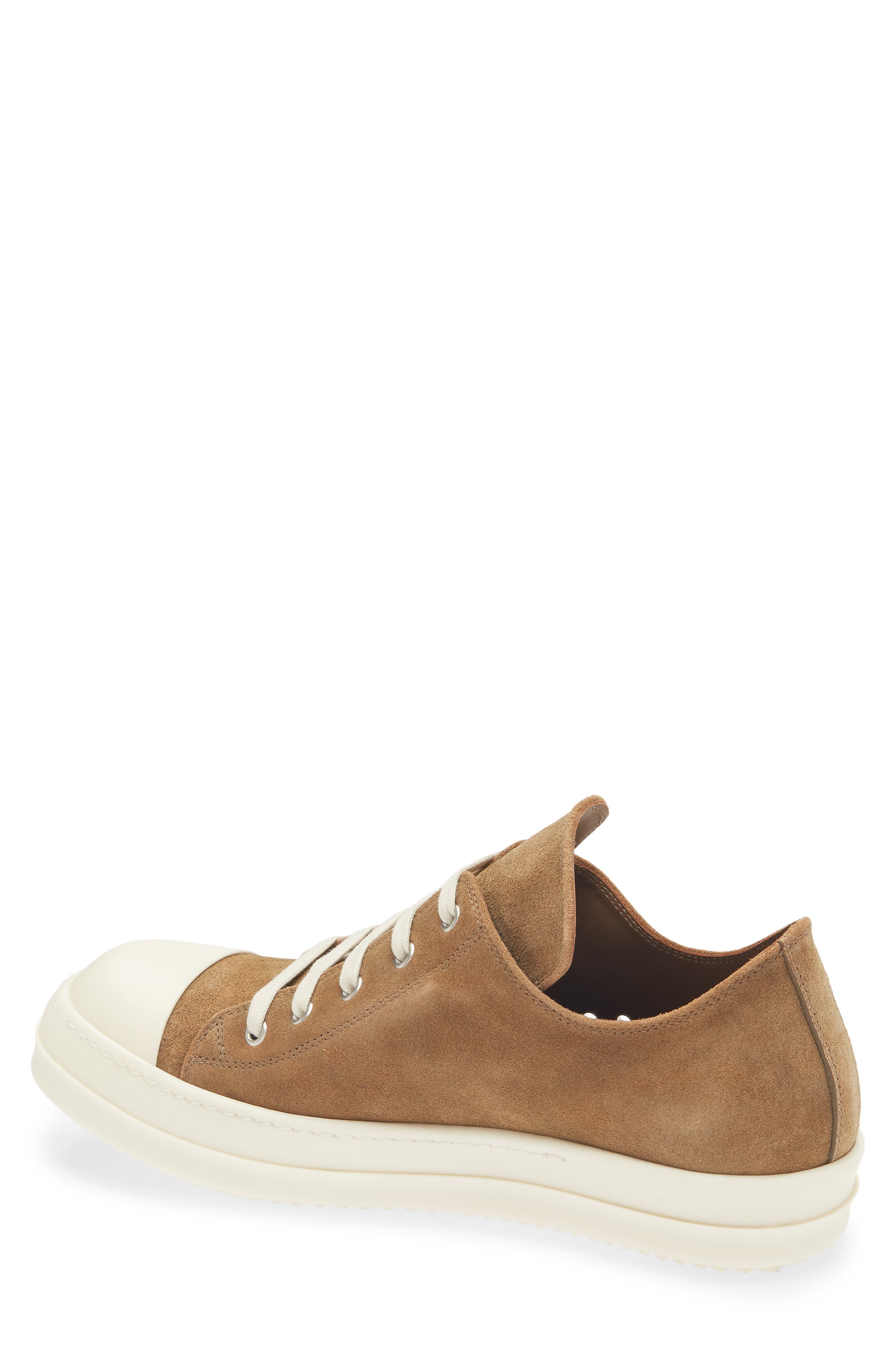 Rick Owens Low Top Sneaker, Alternate, color, Sumi Brown/ Milk/ Milk
