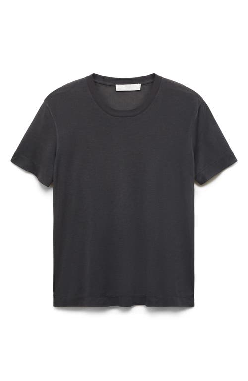 Mango Modal Pajama T-shirt In Black