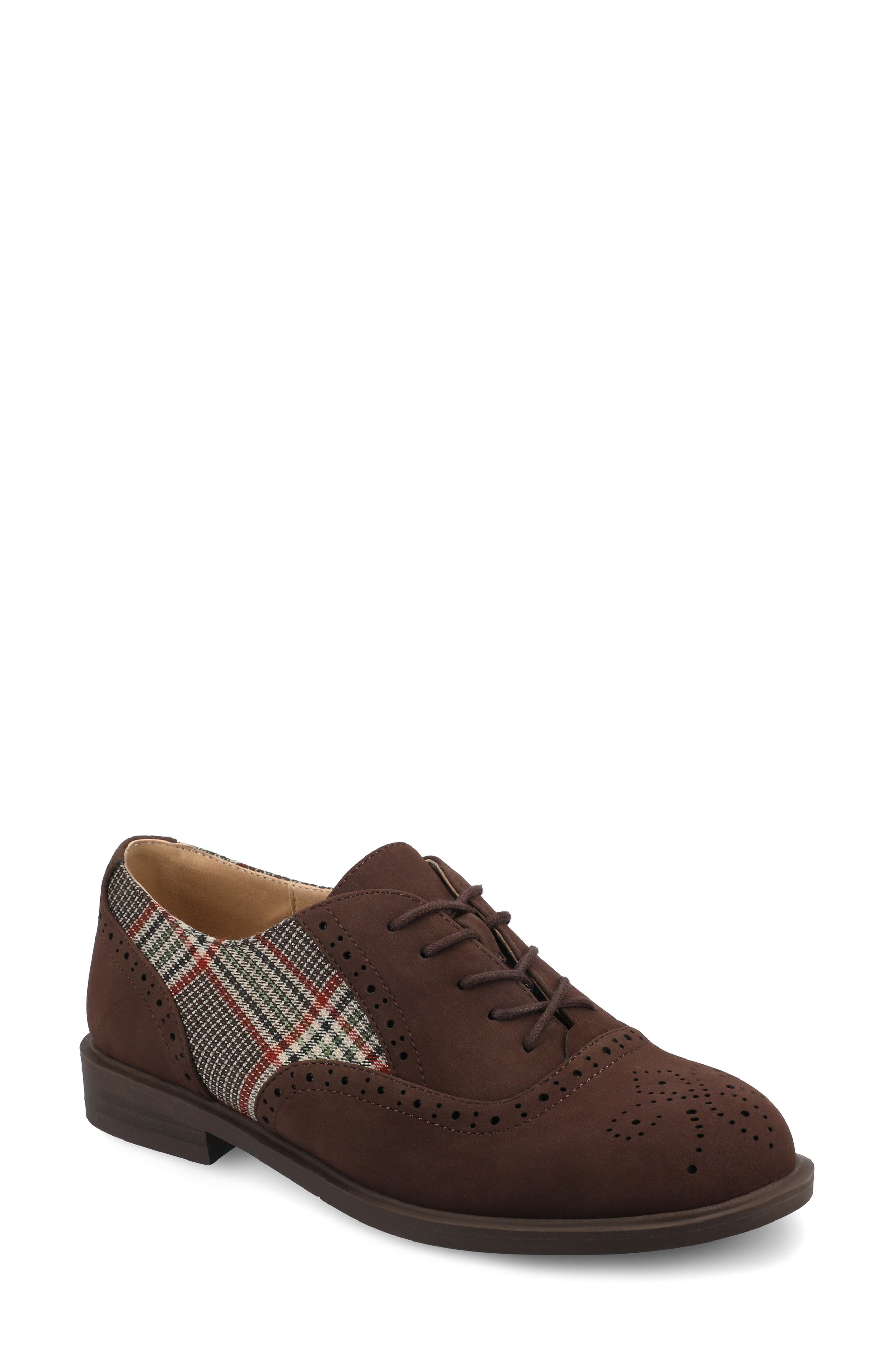 CREAM/ CHOCOLATE PLAID