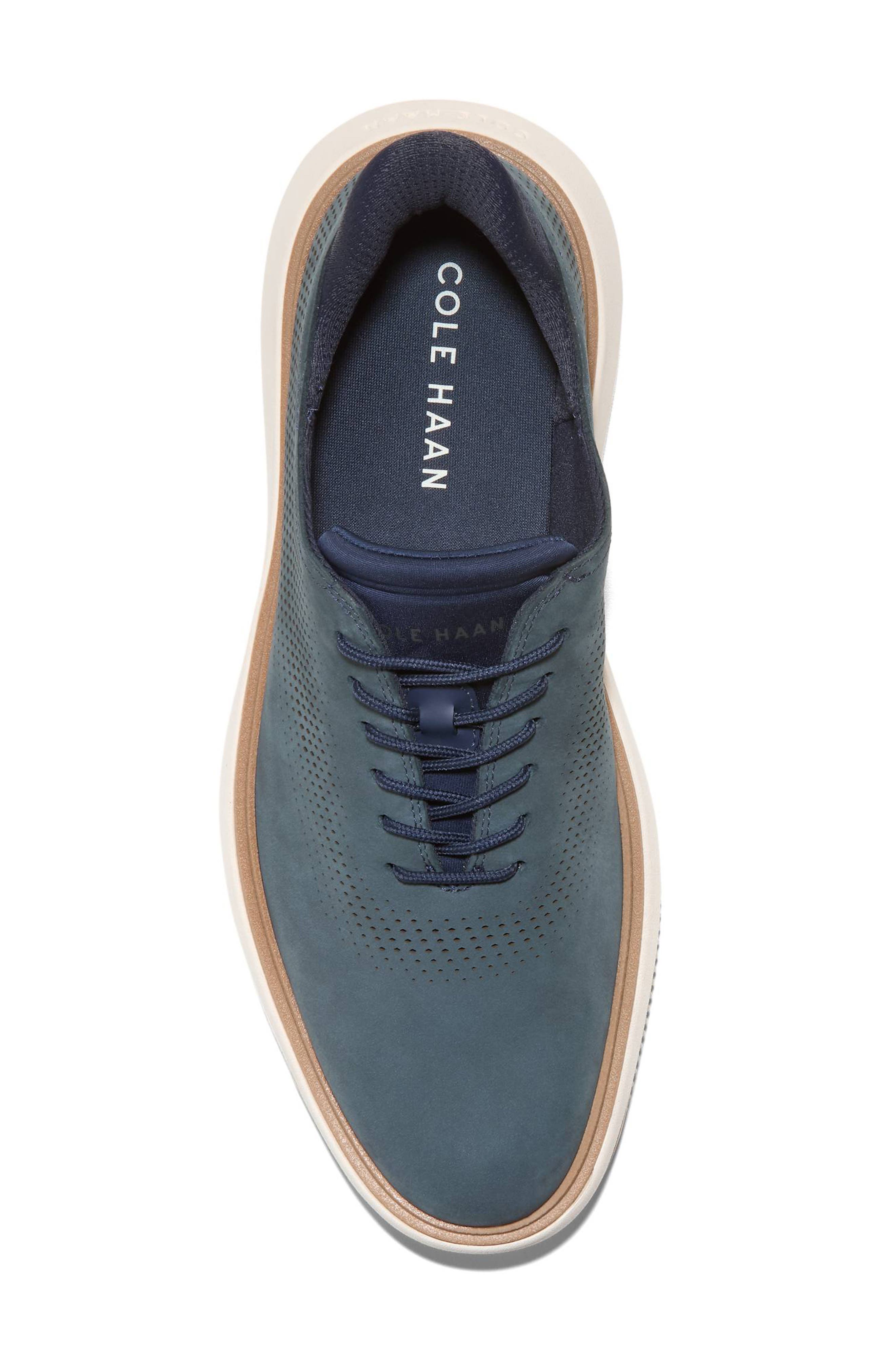 Grand Phaze Laser Leather Oxford, Alternate, color, NAVY NUBUCK/ NATURAL