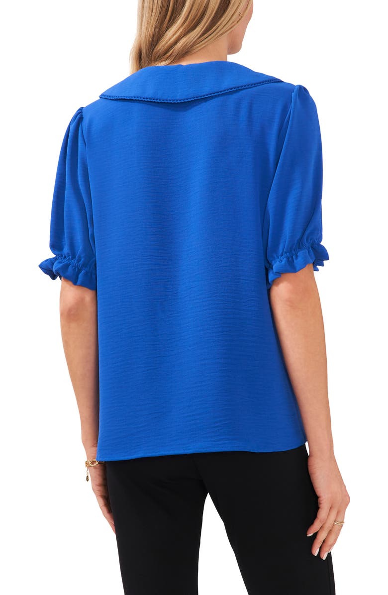 Chaus Oversize Collar Puff Sleeve Blouse, Alternate, color, 
