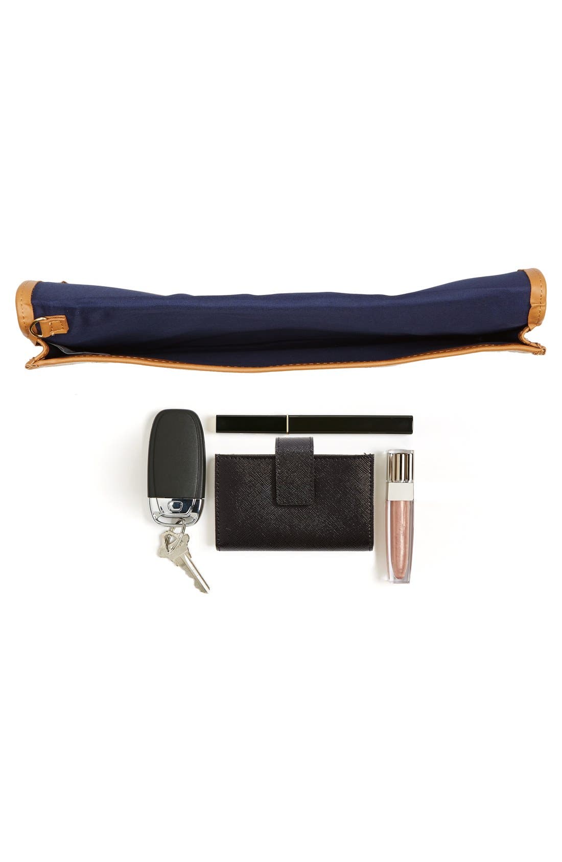 'Mistral' Clutch, Alternate, color, NAVY