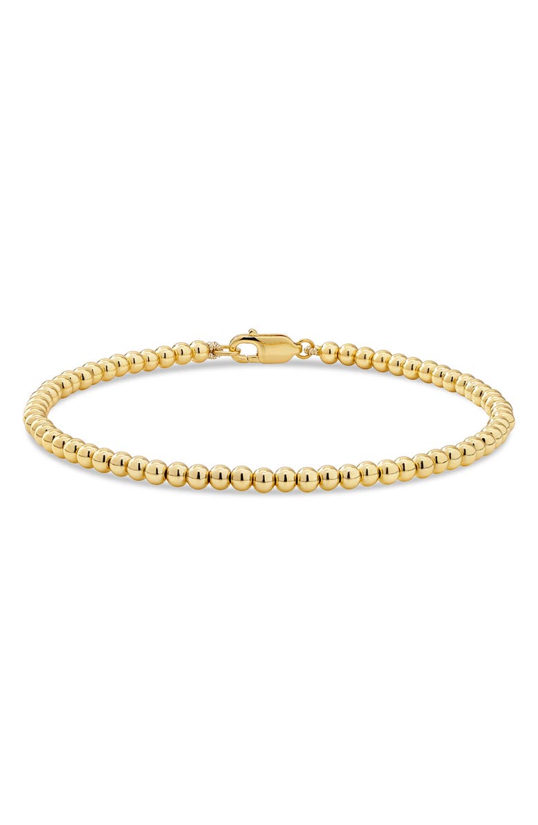 DEVATA Beaded Ball Bracelet, Main, color, Gold