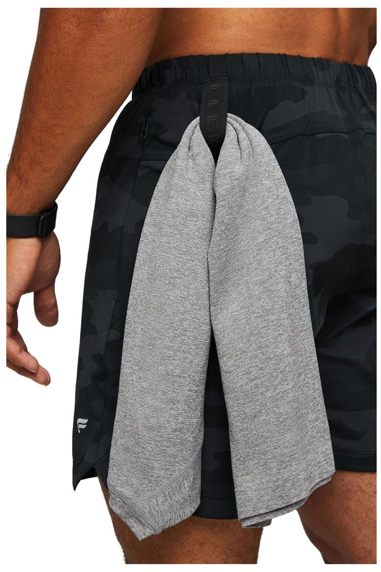 Men's The 7" One Short, Alternate, color, Black Tactical Camo