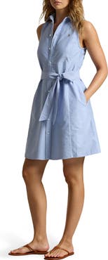 Polo Ralph Lauren Sleeveless Cotton Oxford Shirtdress