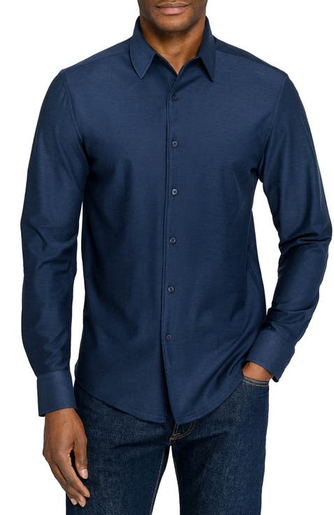 Solid Mapleton Luxe Cross Dyed Long Sleeve Shirt