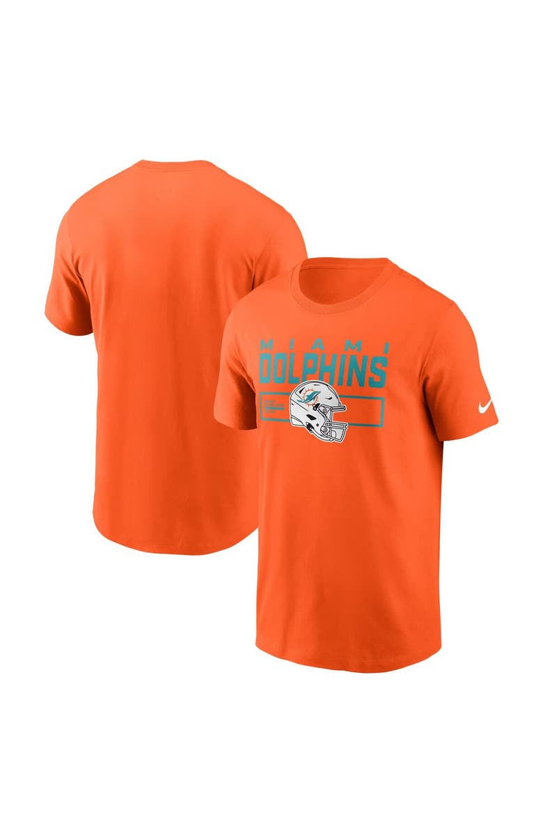 Nike Men's Nike Orange Miami Dolphins Primetime Helmet Essential T-Shirt, Main, color, Orange