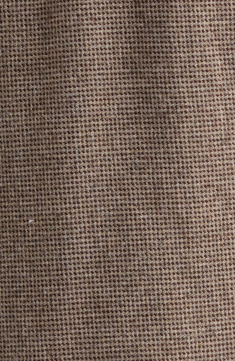 Marine Layer Allison Houndstooth Pull-On Wide Leg Moleskin Pants, Alternate, color, Brown Houndstooth