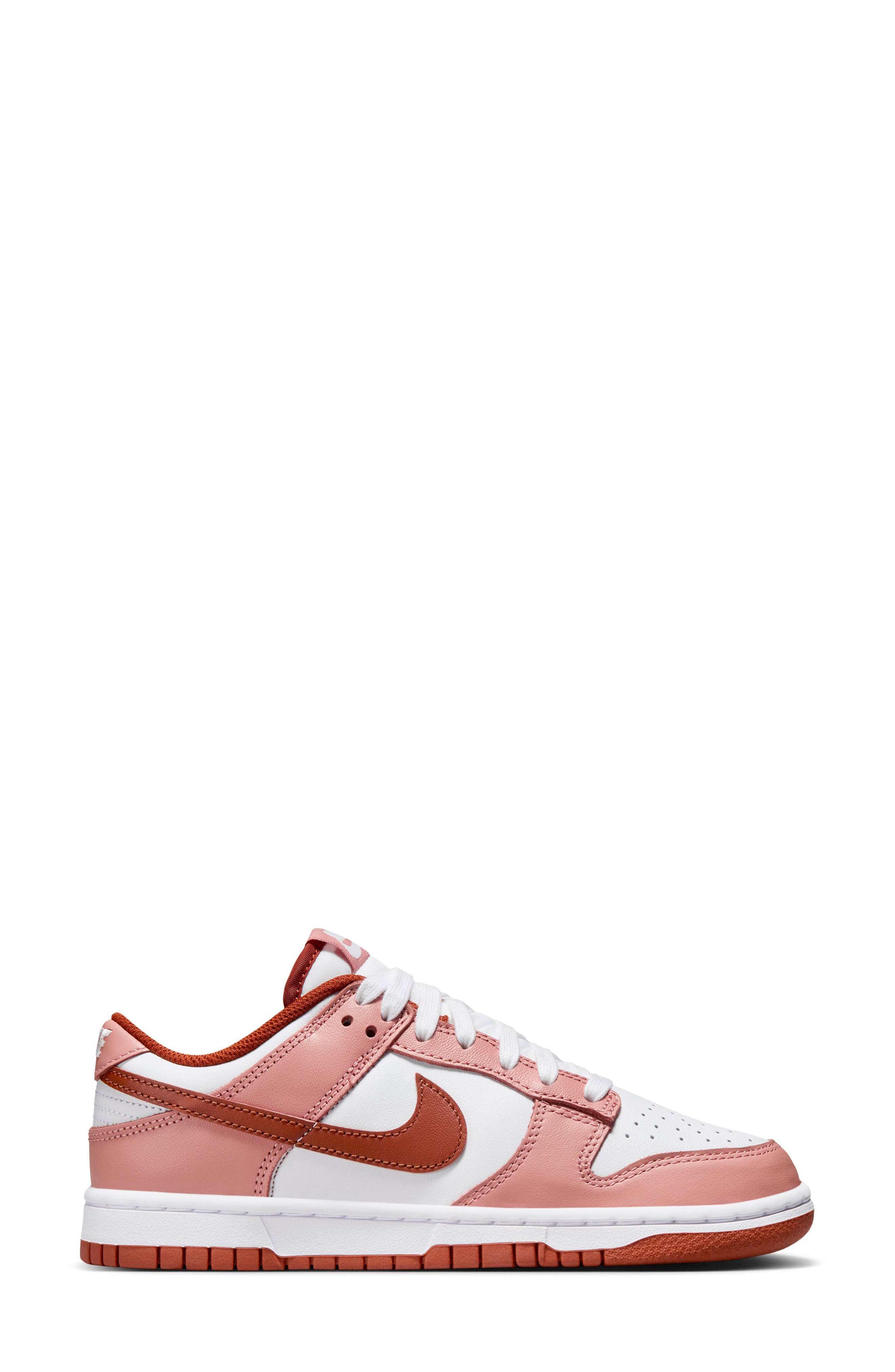 Dunk Low Basketball Sneaker, Alternate, color, RED/ ORANGE/ WHITE