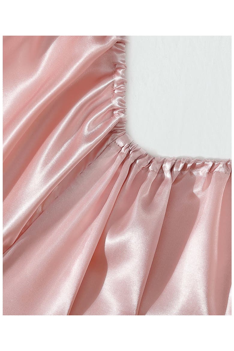 Silky Satin Sheet Set, Alternate, color, PINK LOTUS