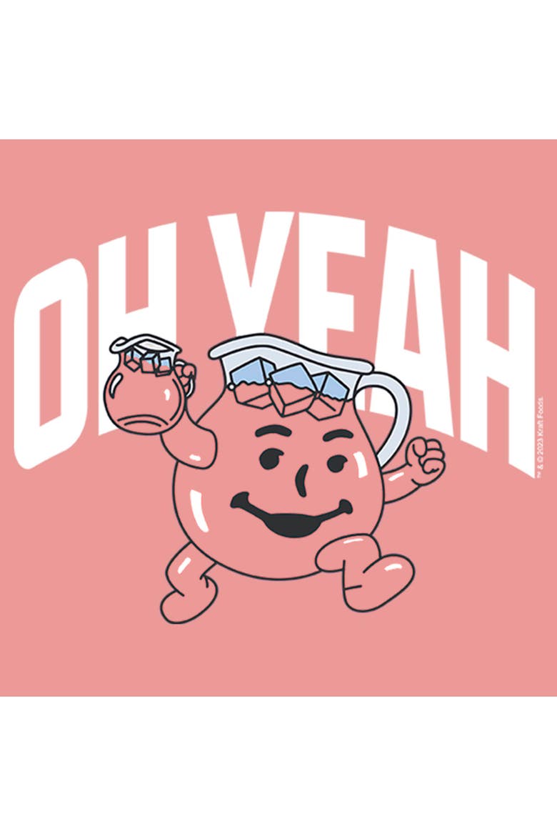 Junior's Kool-Aid Oh Yeah Man  Sweatshirt, Alternate, color, Desert Pink
