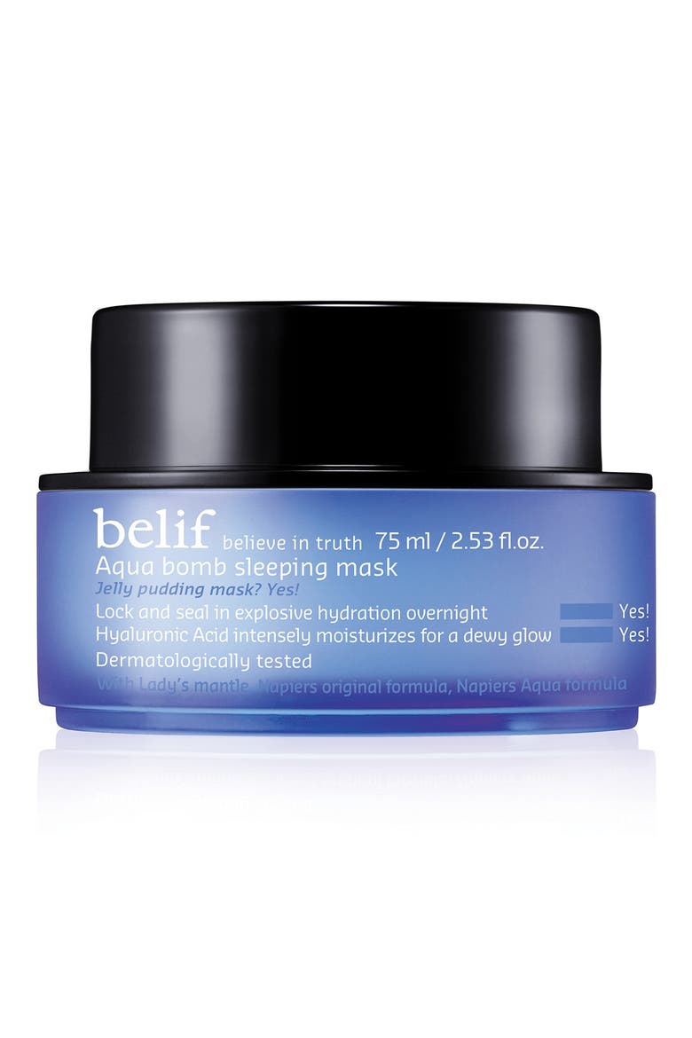 Aqua Bomb Sleeping Mask, Main, color, BLUE